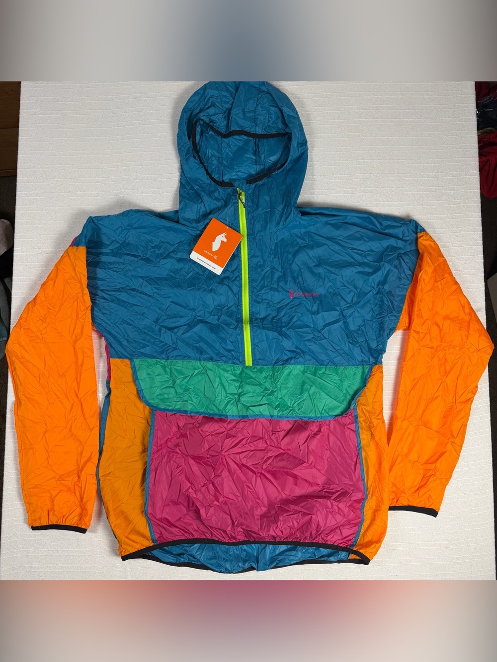 Cotopaxi Teca Windbreaker Pullover - Unisex XXL NWT multi color